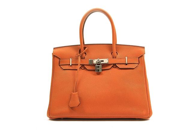 Hermes Birkin Togo 30cm Orange Leather Satchel