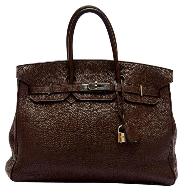 Hermes Birkin Togo Chocolate Leather Shoulder Bag