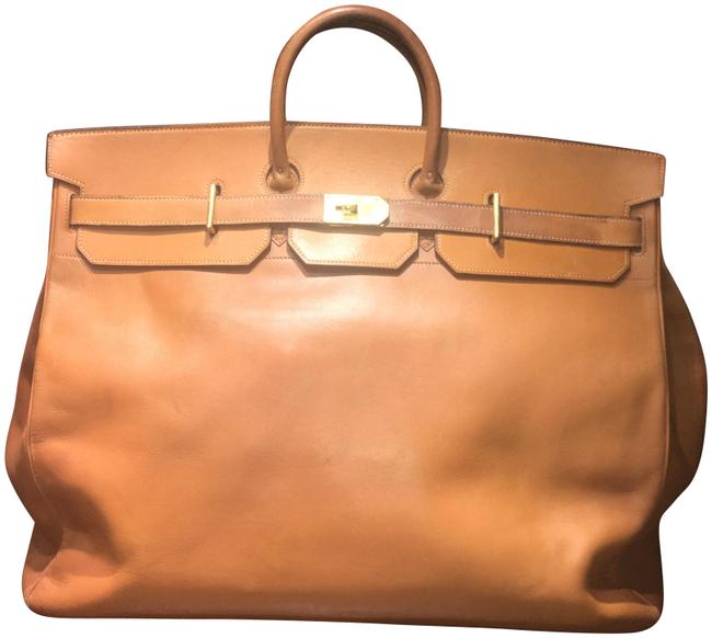 Hermes Birkin Veau Courchevel Sac Hac 60 Ghw Camel Leather Tote