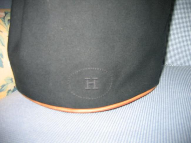 Hermes Black Canvas Backpack