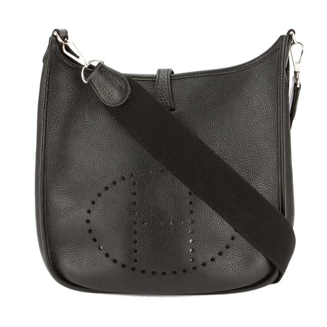 Hermes Black Togo Leather Evelyne I Pm Bag