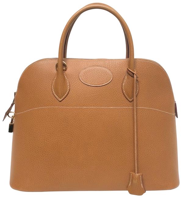 Hermes Bolide 35 Natural Sable Ardennes Leather Tote