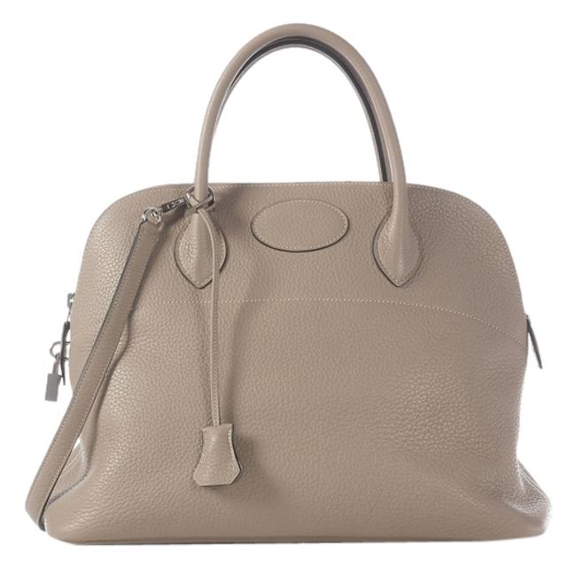 Hermes Bolide Gris Tourterelle 35 Satchel