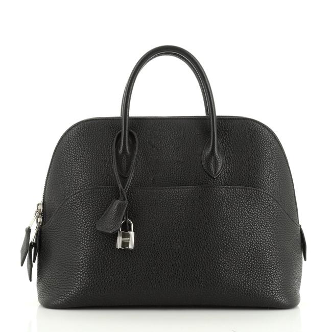 Hermes Bolide Web 1923 Handbag Togo 31 Black Leather Satchel