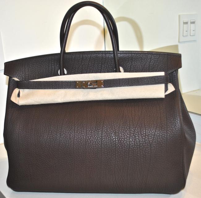 Hermes Brown Taurillon Clemence Tote