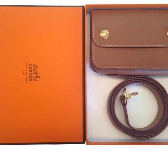 Hermes Bum bag Brown Leather Wristlet