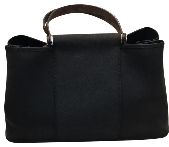 Hermes Cabag Elan Black Canvas Tote