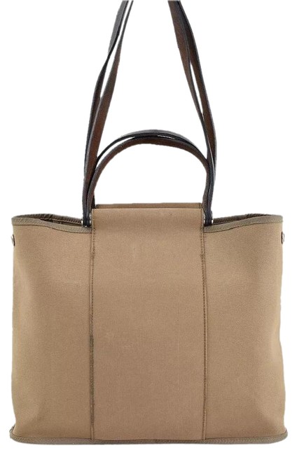 Hermes Cabag Pm Canvas / Leather Tote
