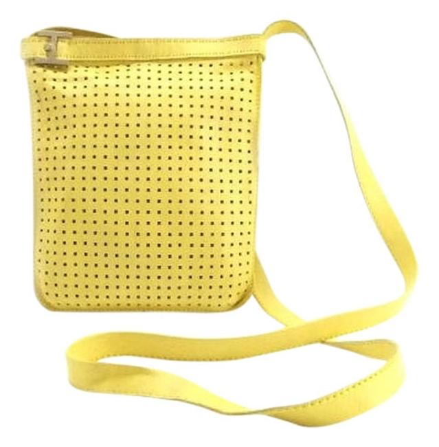 Hermes Canary Yellow Leather Cross Body Bag