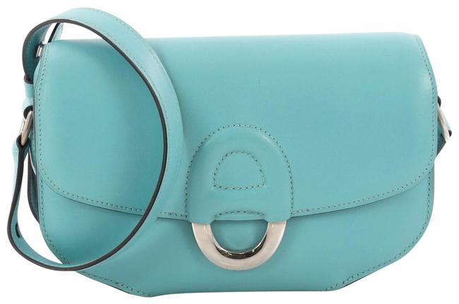 Hermes Cherche Midi Tadelakt 18 Blue Leather Shoulder Bag