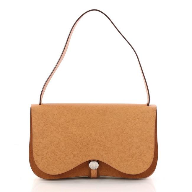 Hermes Colorado Handbag and Toile Mm Natural Leather Shoulder Bag