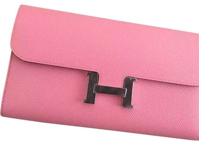 Hermes Constance Wallet Pink Epsom Clutch