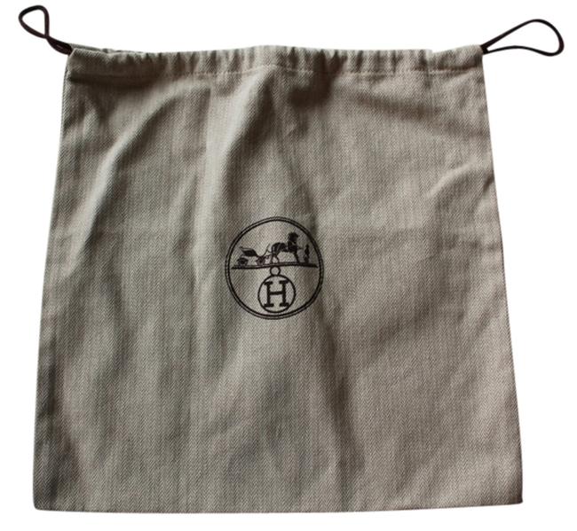 Hermes Dust Cover Tan/Brown Cloth Tote