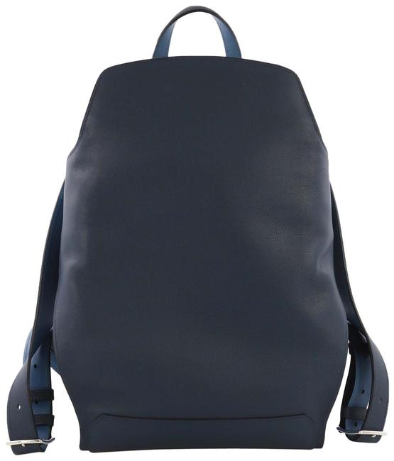 Hermes Eclat Cityback Evercolor 27 Blue and Azur Leather Backpack