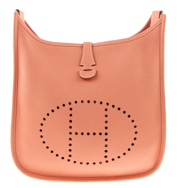 Hermes Evelyne 29 Crevette Leather Shoulder Bag