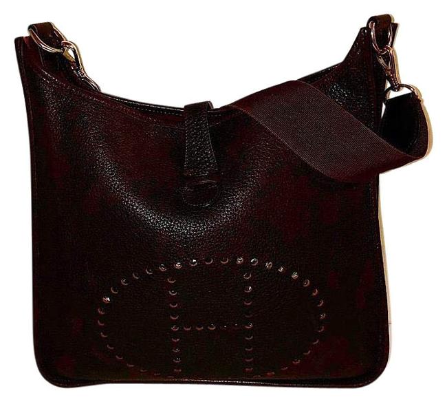 Hermes Evelyne Chocolate I Gm Clemence Shoulder Bag