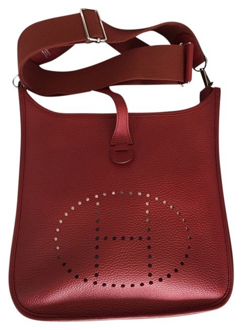 Hermes Evelyne Clemence Leather Cross Body Bag