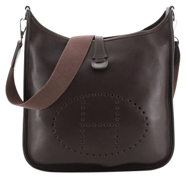 Hermes Evelyne Gen I Evercalf Pm Brown Leather Cross Body Bag