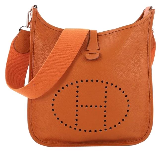 Hermes Evelyne Gen Ii Pm Potiron Clemence Cross Body Bag