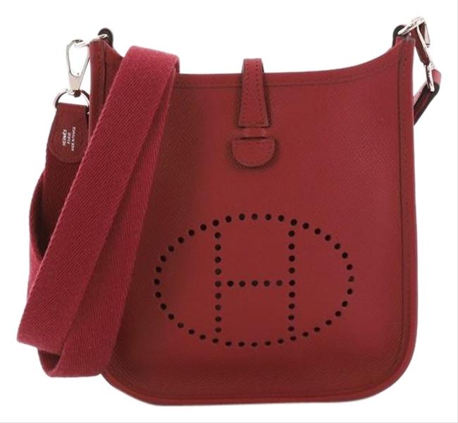 Hermes Evelyne Gen Iii Epsom Tpm Rouge Grenat Leather Cross Body Bag