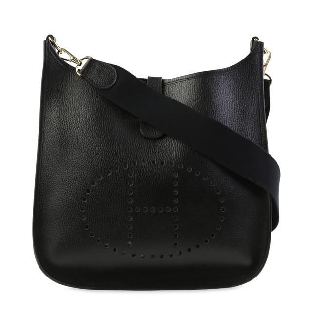 Hermes Evelyne Gm Black Leather Cross Body Bag