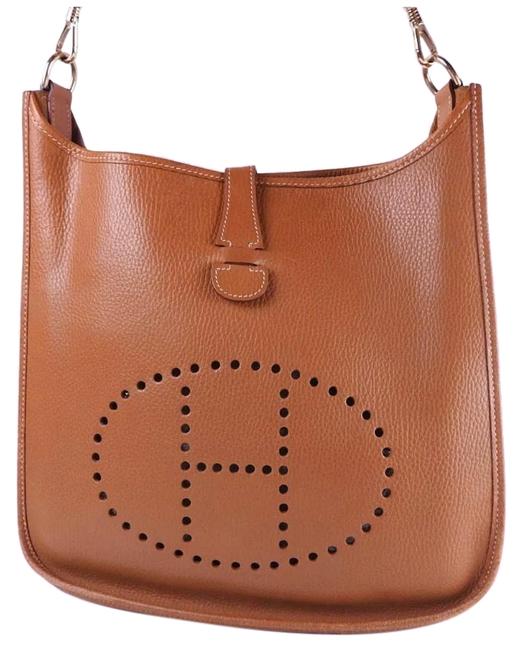 Hermes Evelyne Gm Brown Ardenne Cross Body Bag