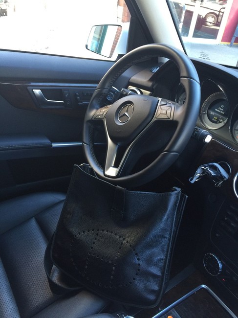 Hermes Shoulder Evelyne Gm Coromandel Black Leather Cross Body Bag