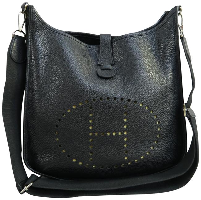 Hermes Evelyne Iii Black Togo Cross Body Bag
