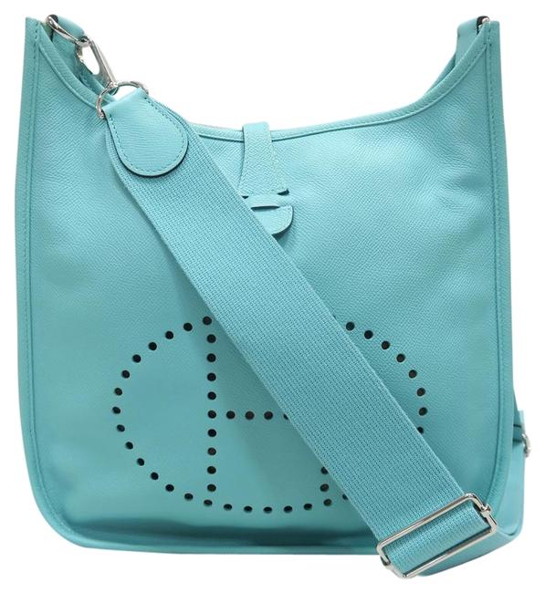 Hermes Evelyne Iii Pm Darkturquoise Epsom Shoulder Bag