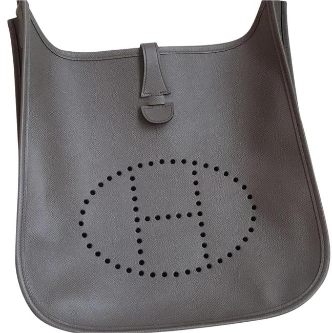 Hermes Evelyne Iii Gm Etain Epsom Leather Cross Body Bag