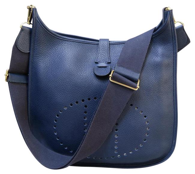 Hermes Evelyne Iii Gm Midnightblue Togo Shoulder Bag