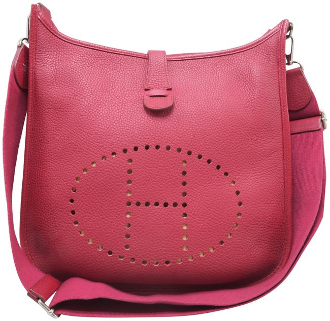 Hermes Evelyne Iii Gm Red Togo Shoulder Bag