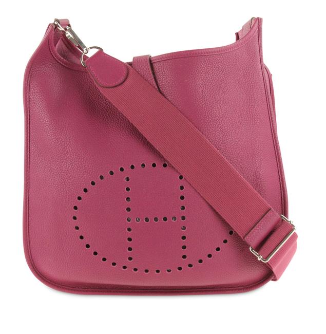 Hermes Evelyne Iii Gm Tosca Purple Leather Shoulder Bag