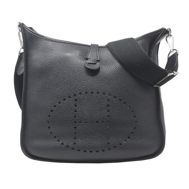 Hermes Evelyne Iii Pm Black Leather Shoulder Bag
