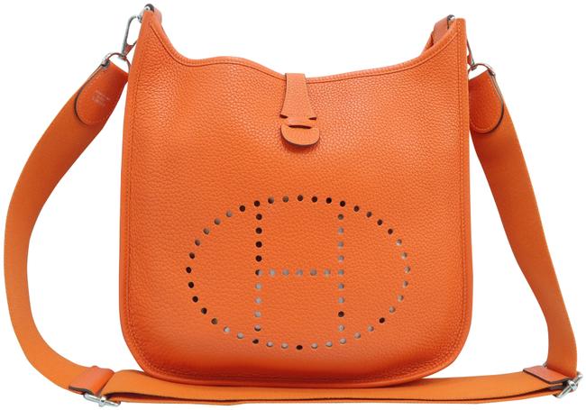 Hermes Evelyne Iii Pm Oranged Togo Cross Body Bag
