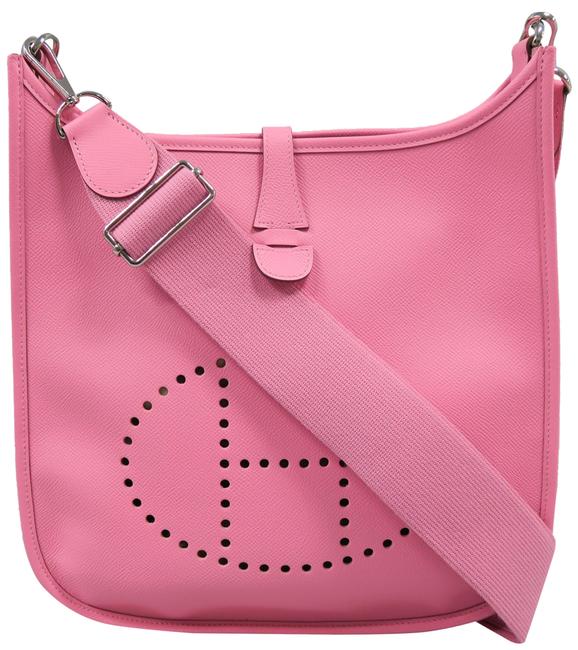 Hermes Evelyne Iii Pm Pink Epsom Shoulder Bag