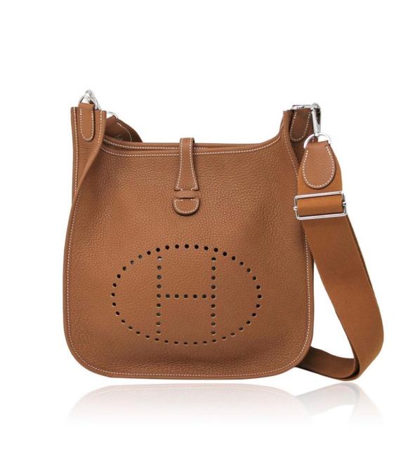 Hermes Evelyne Lll Gold Taurillon Clemence Come with Box Shoulder Bag