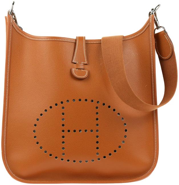 Hermes Evelyne Pm Brown Leather Cross Body Bag