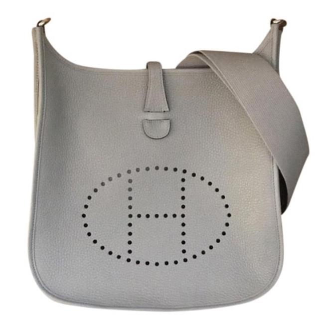 Hermes Evelyne Pm Gray Clemence Cross Body Bag