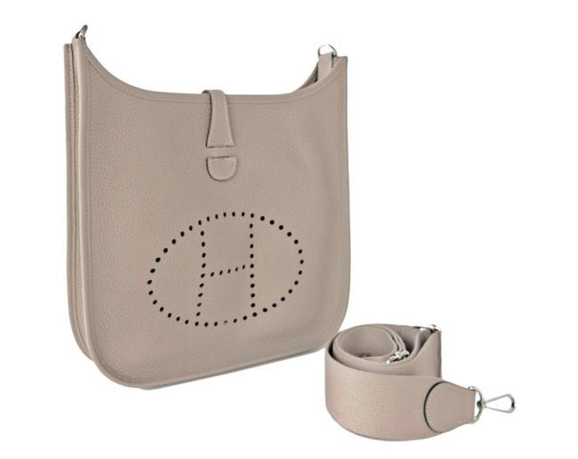 Hermes Evelyne Pm Gris Asphalte Taurillon Maurice Leather Cross Body Bag