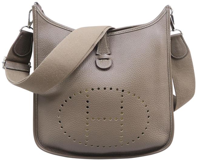 Hermes Evelyne Pm Iii Etoupe Togo Cross Body Bag