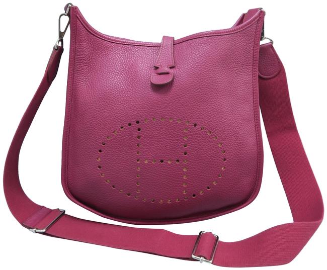 Hermes Evelyne Pm Iii Maroon Togo Cross Body Bag