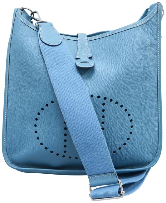 Hermes Evelyne Pm Lightblue Blue Epsom Cross Body Bag
