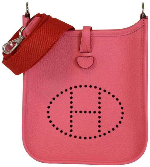Hermes Evelyne Rose Azalee Clemence Cross Body Bag