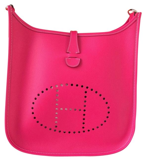 Hermes Evelyne Rose Tyrien Cross Body Bag