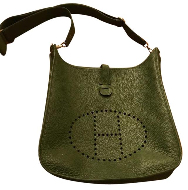 Hermes Evelyne Size Pm Army Green Cross Body Bag
