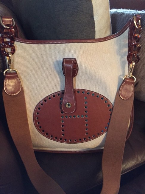 Hermes Evelyne Tan Cross Body Bag