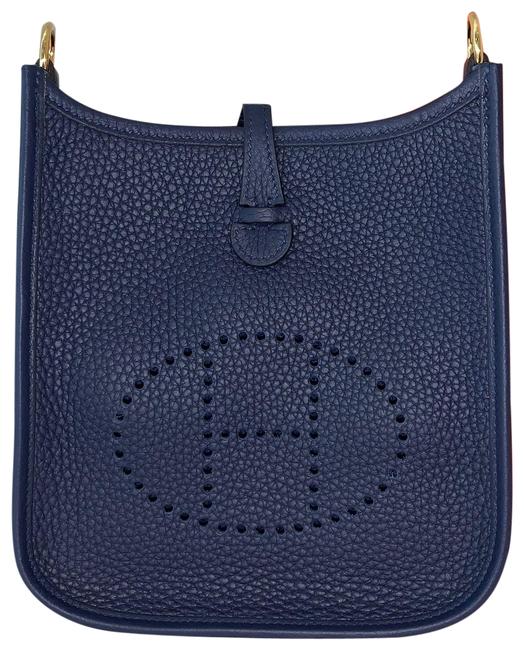 Hermes Evelyne Tpm Bleu Nuit Dark Blue Gold Messenger Bag