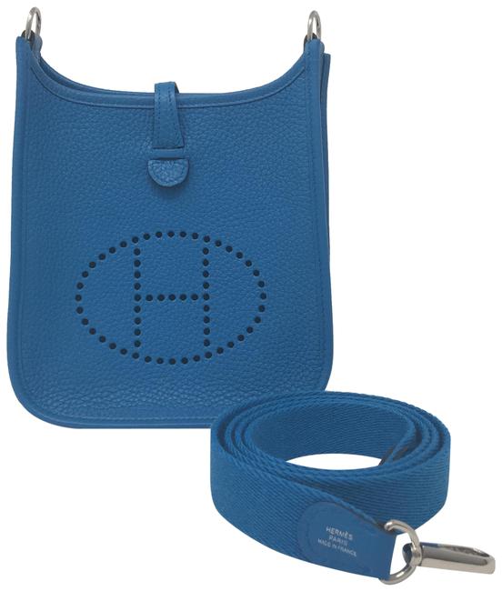 Hermes Evelyne Tpm Bleu Zanzibar Cross Body Bag