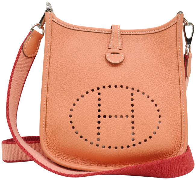 Hermes Evelyne Tpm Coral Togo Cross Body Bag